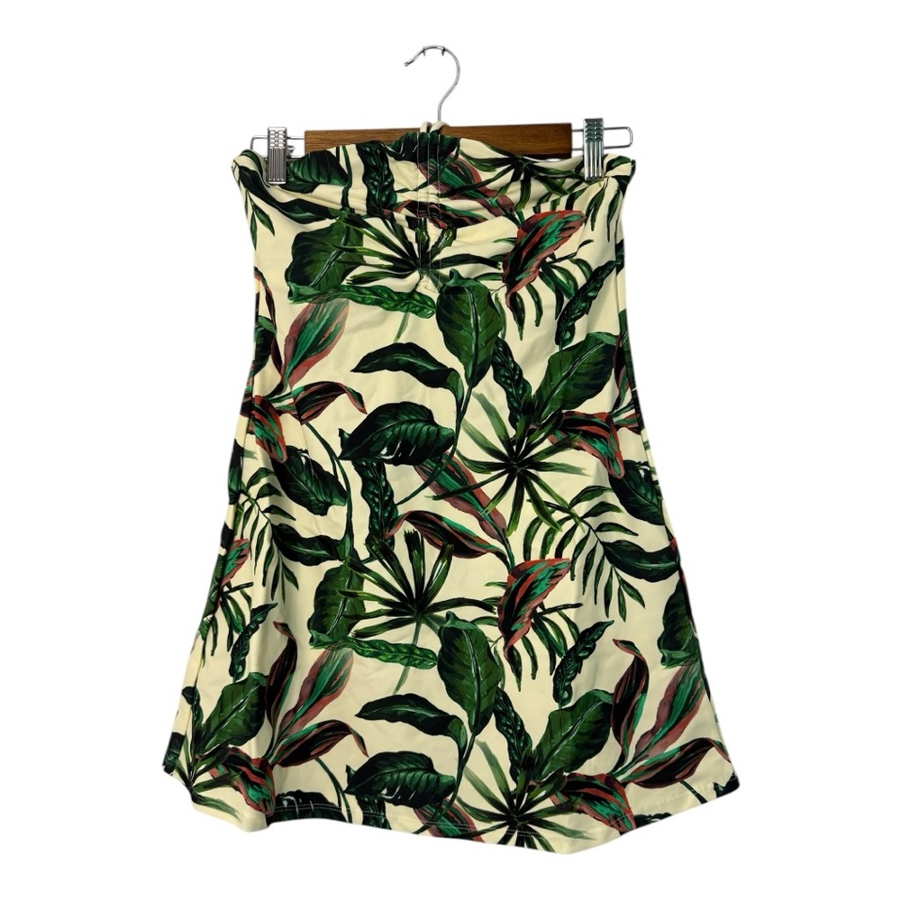 Andie Swim Waikiki Dress or Swim Cover Up Ivory Palm Tropical Print Small NWT - Picture 3 of 8